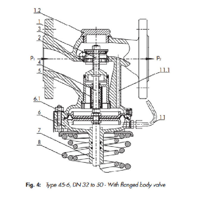 Differential Pressure Control Valve With Bypass / Short Circuit Pipe Installation