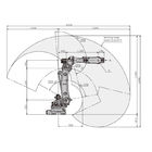Robot palletizer material handling and removal robot CX165L industrial robotic arm manipulator for Kawasaki