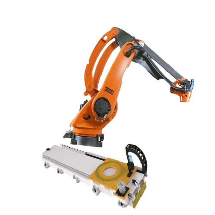 KR 40 PA 4 Axes Palletizing Kuka Robot Arm Payload 40KG With GBS Robot Rail