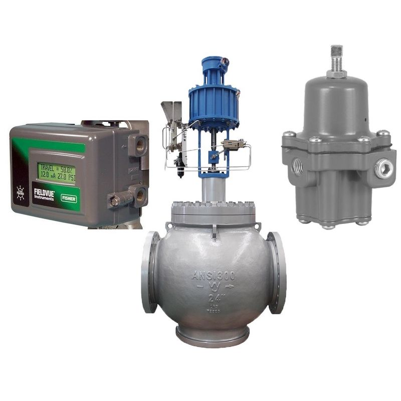 Flow Control Valve With FishEr DVC2000 Valve Positioner And 67CFR