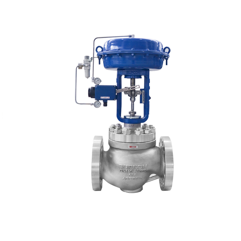 Flow Control Valve With Flowserve 3200MD Valve Positioner ASCO Solenoid