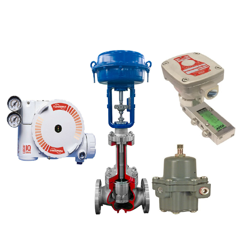 Flow Control Valve With Flowserve 3200MD Valve Positioner ASCO 551