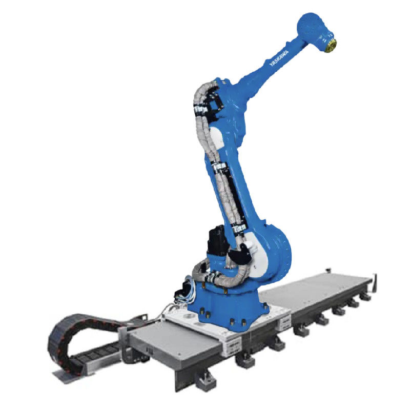 Robot Op Rails Linear Guide Rail With 500KG Payload With YASKAWA Robot For Material ...