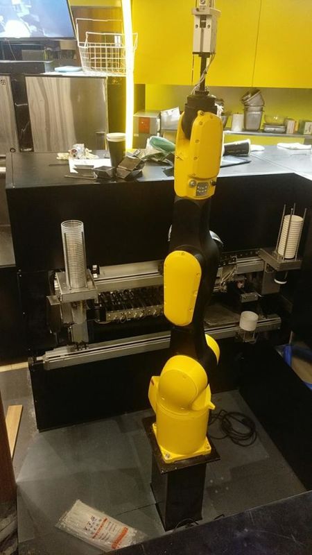 KR 6 R900 Six Robot Coffee Machine , Stable Performance Robot Arm Coffee Maker