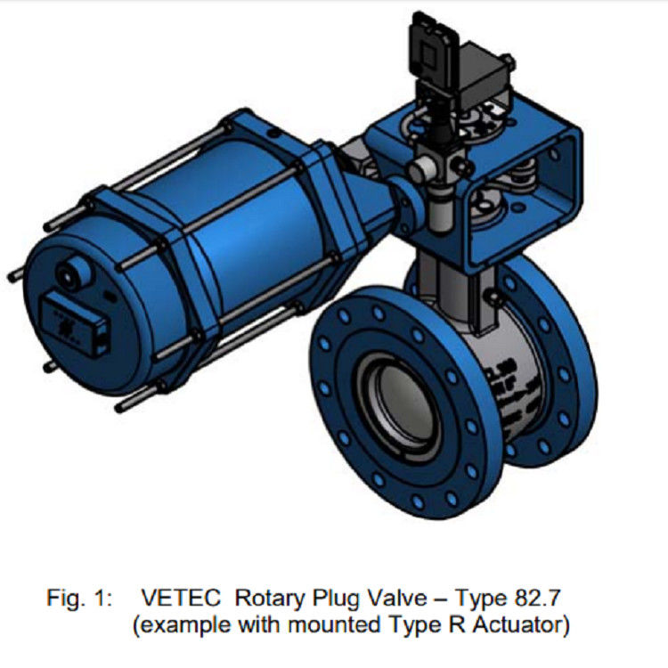 Class 150 - Class 300 Pneumatic Actuator Rotary Plug Valve ANSI Version