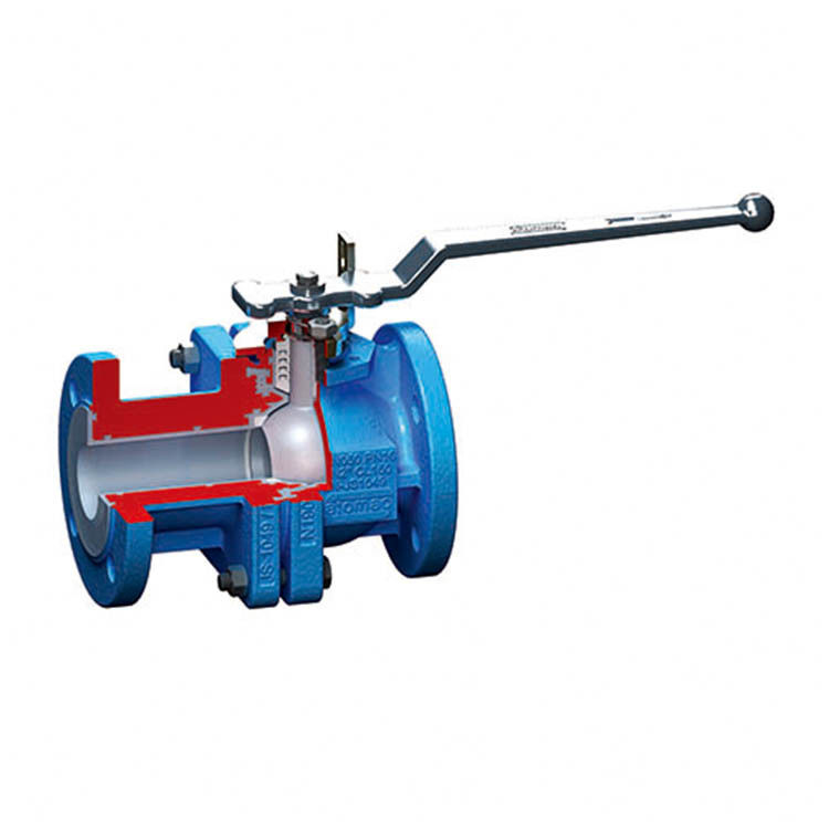 AKH8 Control Flowserve Ball Valves Stainless Steel Material For Glass Connections with 3200MD positioner