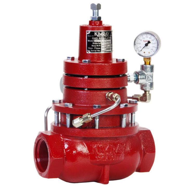 Pneumatic Gas Range Regulator Female NPT Connection Type 8.5" Face To Face Length