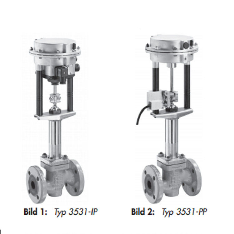 Industrial Automatic Control Valve Pneumatic Supply PN 16 - PN 25 Pressure