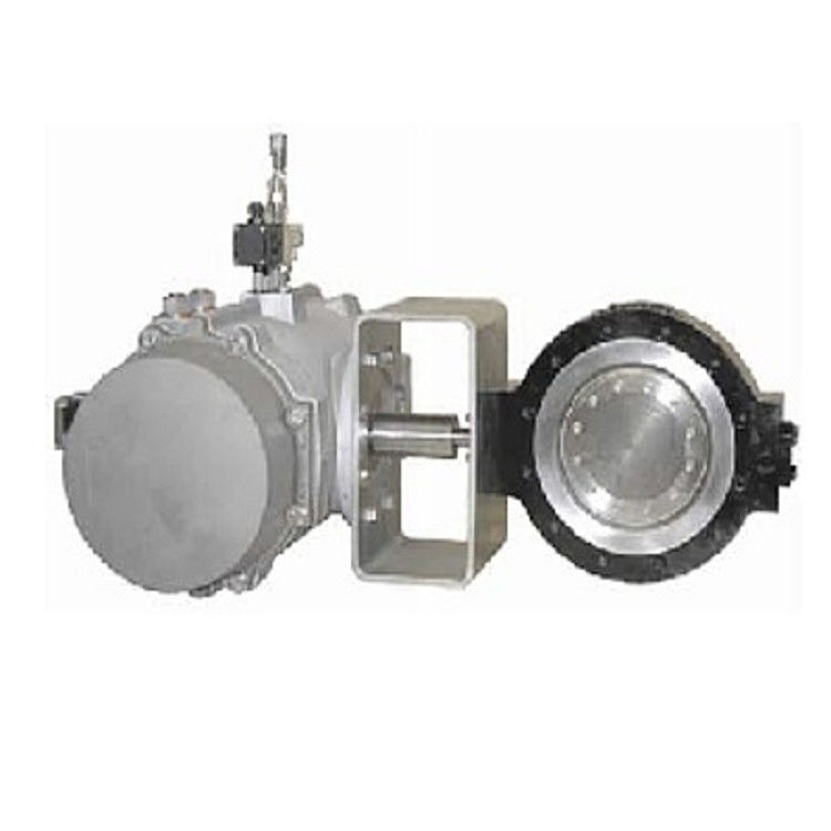 PN 10 - PN 40 Pressure Pneumatic Butterfly Valve Without Lining Metal Material