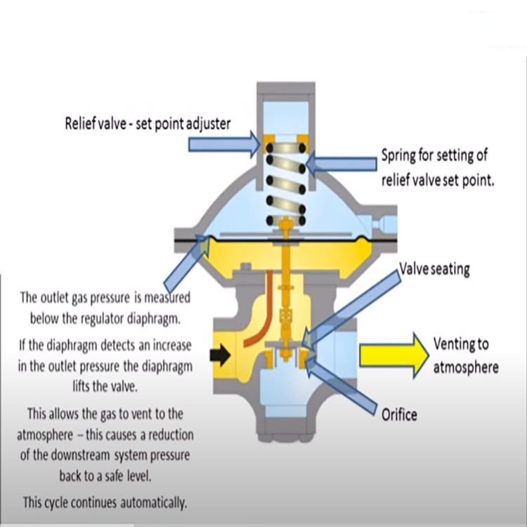 EZR Relief Valve Or Back Pressure Regulator Gas Modular Skid Fisher LNG