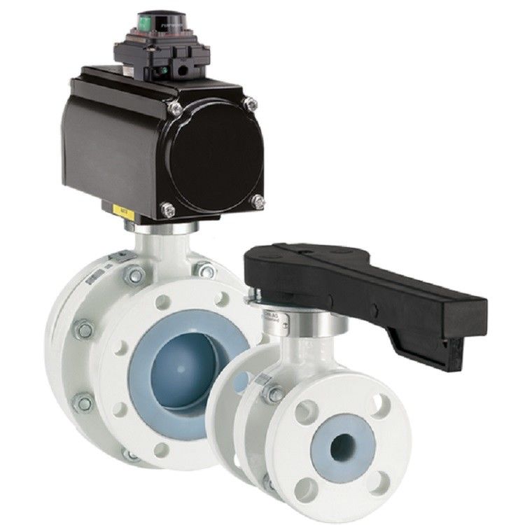 Neotecha Valves Of Emerson Model NTB/NTC PFA Lined Ball Valves