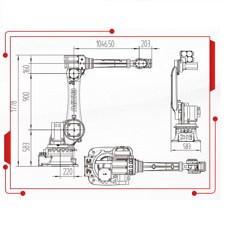 Loading And Unloading Robot With 2178MM Reach With Industrial Robot