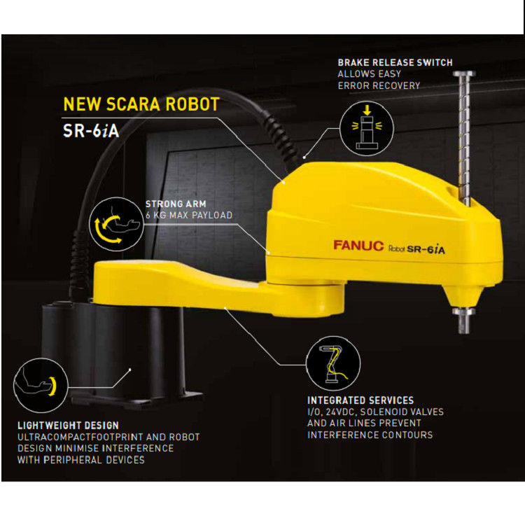 High Speed Industrial Robot SR6iA With 6KG Payload And CNC Controller