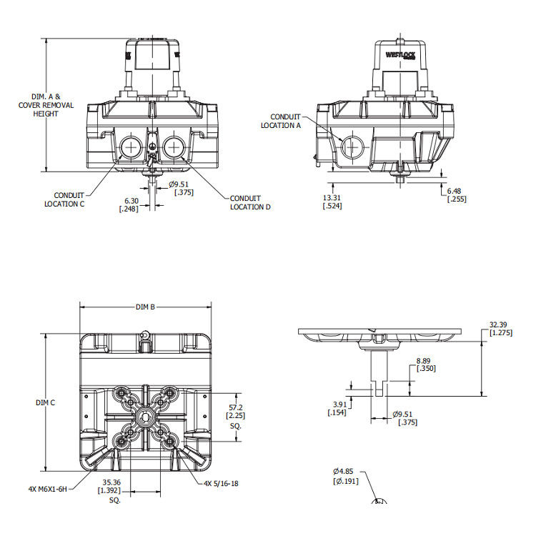 Fisher EZ Valve Limit Switch Westlock Rotary Position Monitors 2200 Series