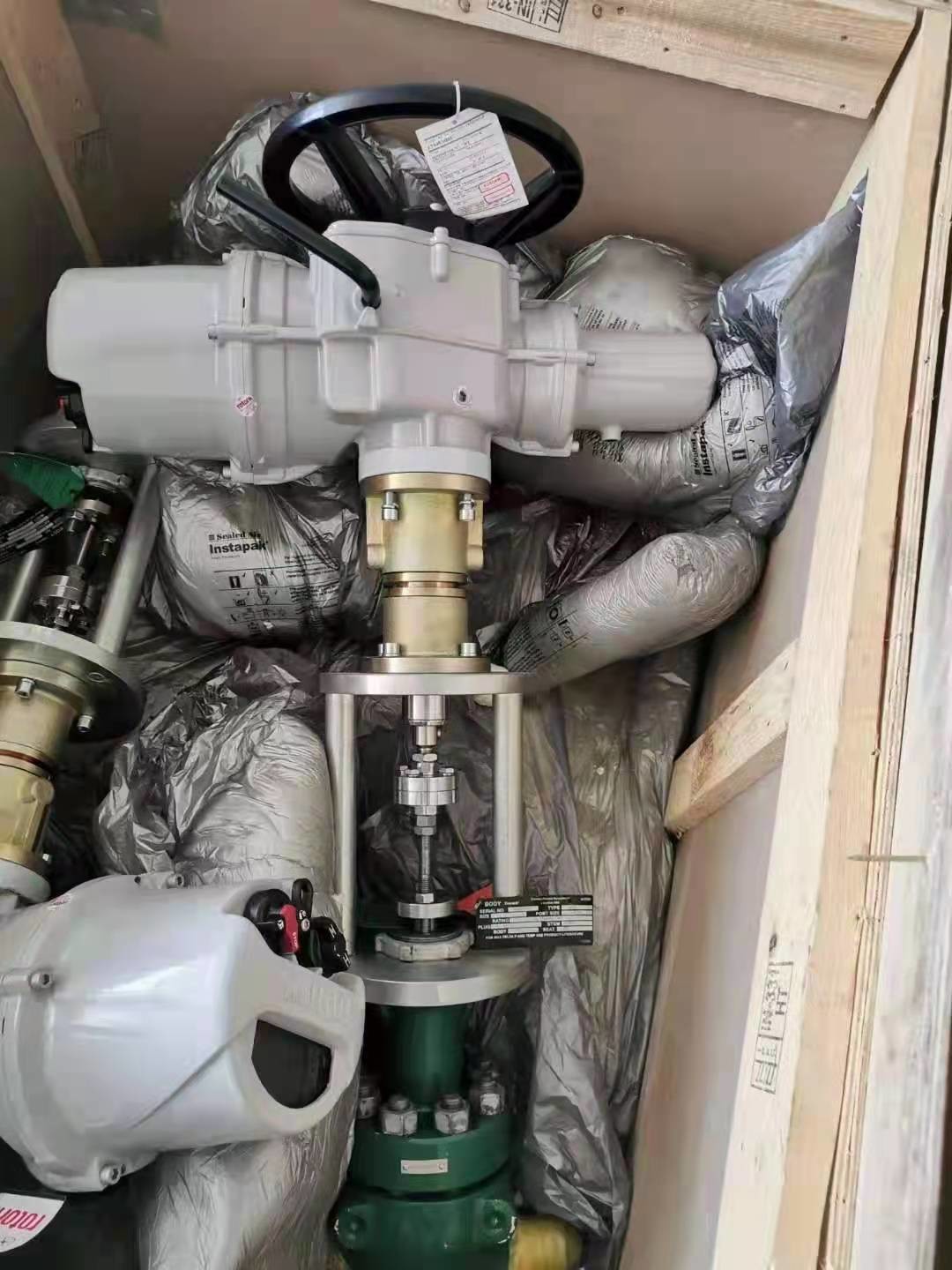 ROTORK Electric Actuator IQ With IW IB IS Gearbox For Fisher Electric