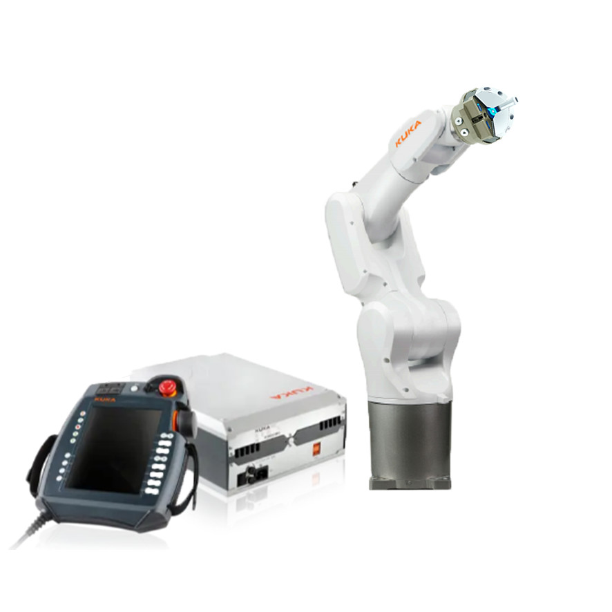 6 Axis KUKA Robot Arm KR 4 R 600 With SCHUNK JPG 3 Finger Gripper For