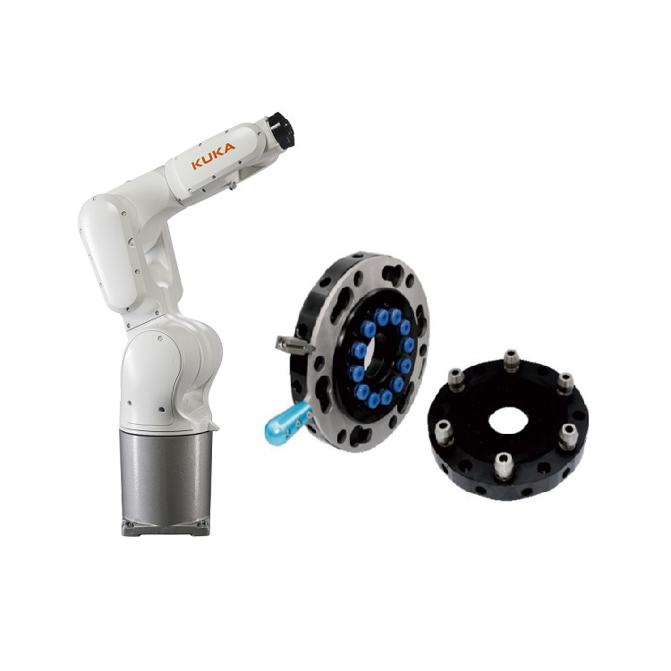 6 Axis Kuka Robotic Arm KR 10 R1100-2 With CNGBS Robot Quick Changer ...