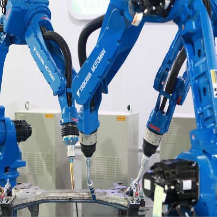 6 Axis Universal Robotic Arm Yaskawa GP110 With CNGBS Robot Gripper For ...