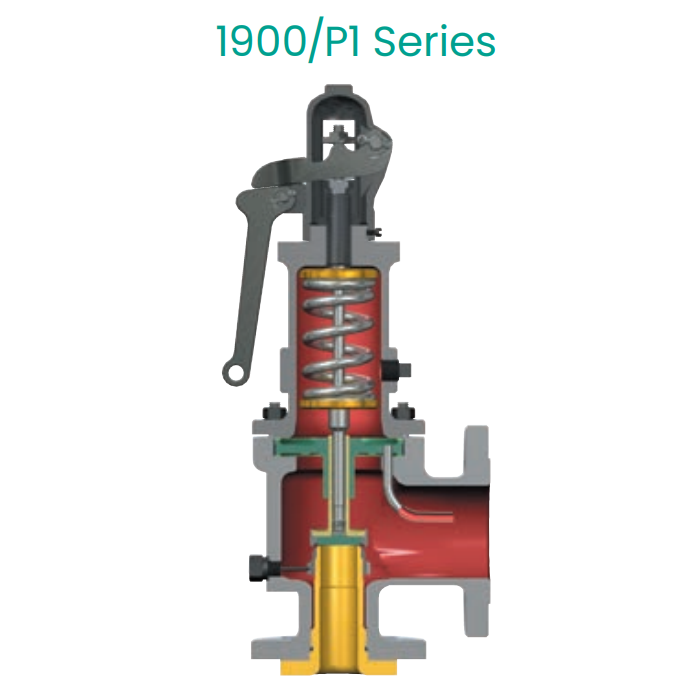 Consolidated 1900 P Pressure Relief Valve Power Plant Equipment