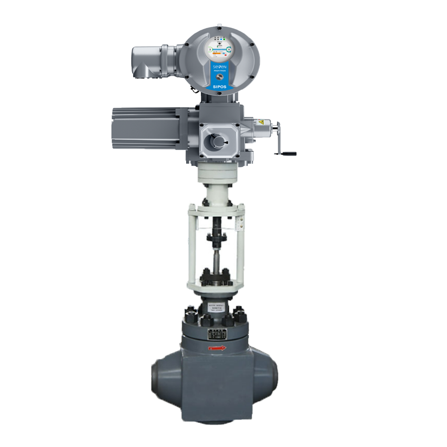 SIPOS 7 Electric Actuator with Control Valve for Steam Turbine