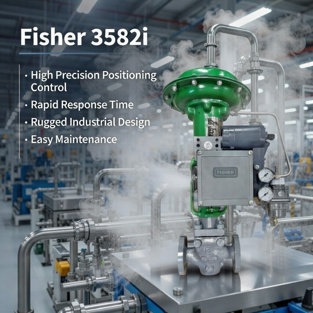 Fisher 3582i Electro-Pneumatic Valve Positioner for Industrial Control