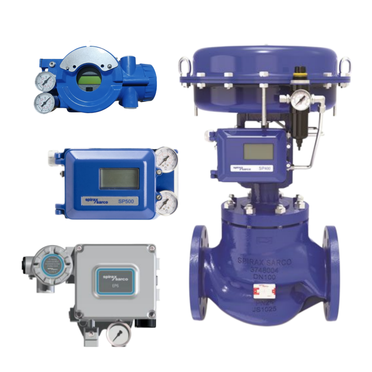 Pneumatic Control Valve Spiraxsarco and FOXBORO Controller and SP7 ...