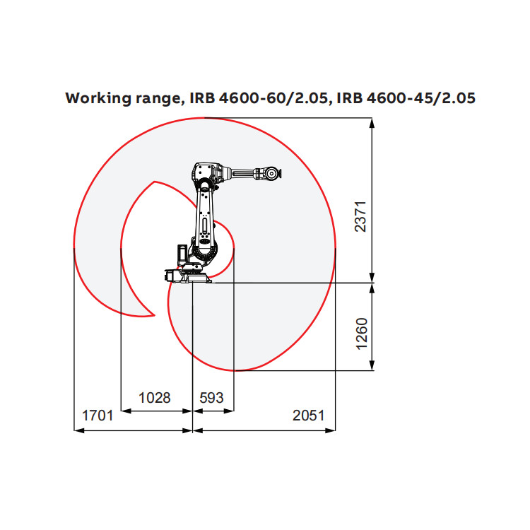 6 Axis Industrial Robot Arm IRB 4600-60/2.05 As Laser Welding Machine ...