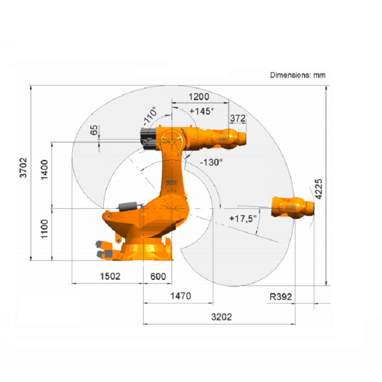 6 Axis Industrial Robotic Arm Industrial Robot With Rated Payload Of ...