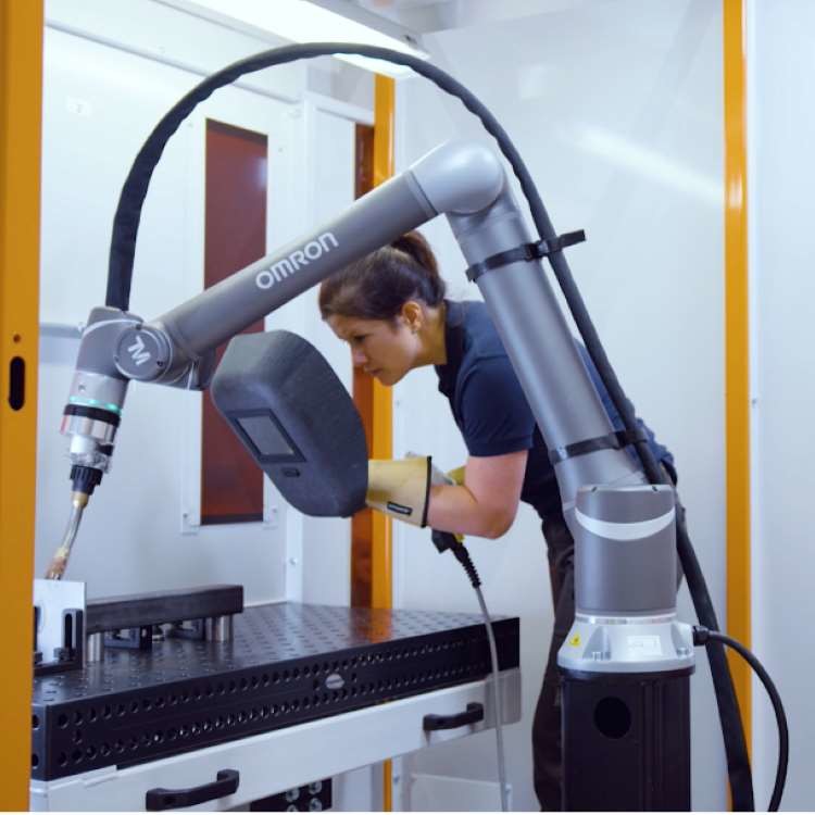 Welding Robot Arm Automation OMRON TM12 6 Axis Robotic Arm As ...