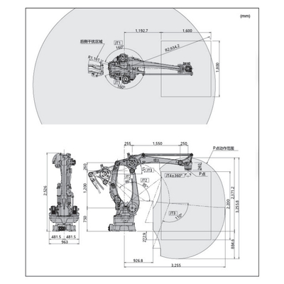Kawasaki Robot CP500L 6axis With Gripper For Robot Arm Handling And Palletizing