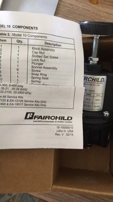 Rotork Fairchild Model 10 Series Pneumatic Precision Regulator For Fisher Valve Body Actuator