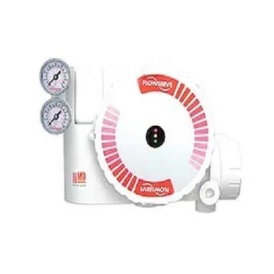 White And Red Pneumatic Control Valve With Flowserve Positioner UAS Logix 3200 MD oner
