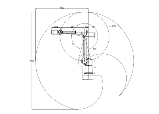 6 Axis Cobot Picking And Placing HCR-12 Collaborative Robot Arm With Vision System