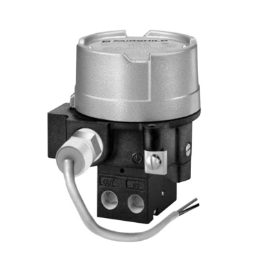 Electric Control Valve With Fisher DVC6200 Valve Positioner And Fairchild Explosion Proof Transducer TXI7800 Volume Boos
