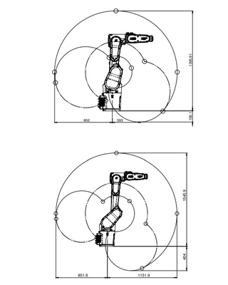 Multi Purpose CRB1300 Collaborative ABB Robot Arm 6 Axis With Mig Welding Machine Megmeet