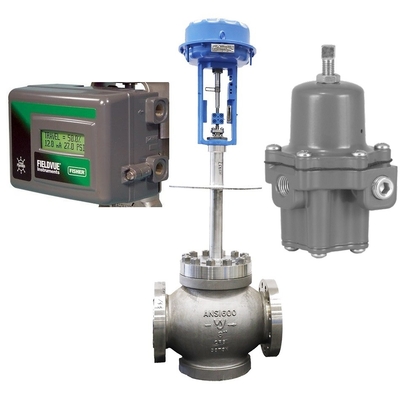 Flow Control Valve With Fish-Er DVC2000 Valve Positioner And 67CFR Filter Regulator