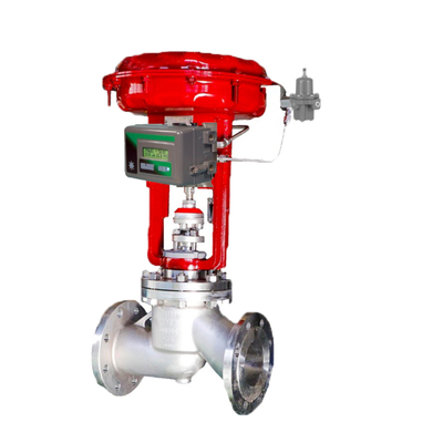 Pneumatic Control Valve With 67CFR Filter Regulator And Fish-Er DVC2000 Valve Positoner