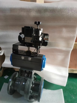 Electric Control Valve With Fisher DVC6200 Valve Positioner And Fairchild Explosion Proof Transducer TXI7800 Volume Boos