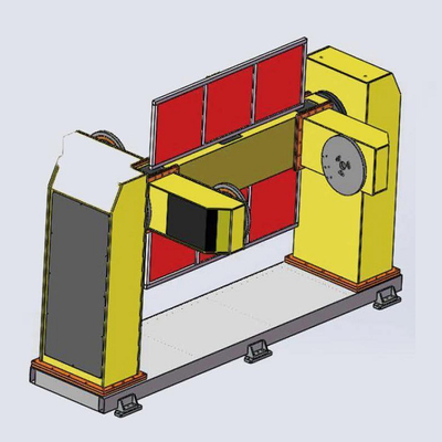 U Type 2 Axis Automatic Welding Positioner Work With ABB KUKA Yasakawa Fanuc Robot Arm