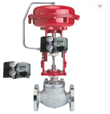 Red Masoneilan 21000 Series Single Port Valve For Valve Positioner SVI3