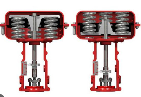 Red Masoneilan 21000 Series Single Port Valve For Valve Positioner SVI3