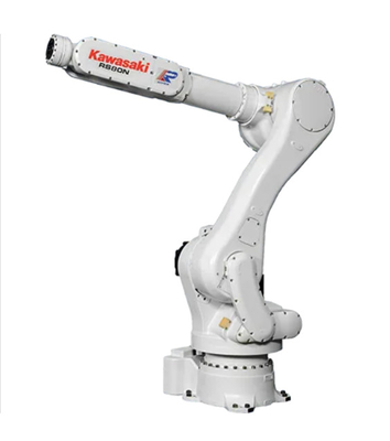 Kawasaki 6 Axis Robot Arm RS080 With Gripper For Handling Palletizing Feeding Blanking