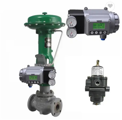 Flow Control Valve With Masoneilan SVI3 Digital Valve Positioner And Fisher 67CFR Filter