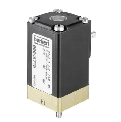High Pressure Resistant 3/2 Running Burkert Brass Solenoid Valve 6524 For Pneumatic Applications