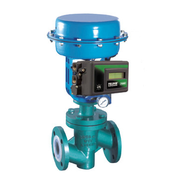 Chinese Flow Control Valve With Fisher DVC2000 Valve Positioner And 67CFR Filter Regulator