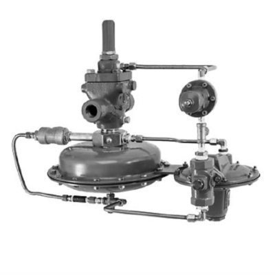 Fisher Regulator 1190 Low Pressure Gas Blanketing Valve Pilot Operated Pressure Reducing Valve For Skid Mounting