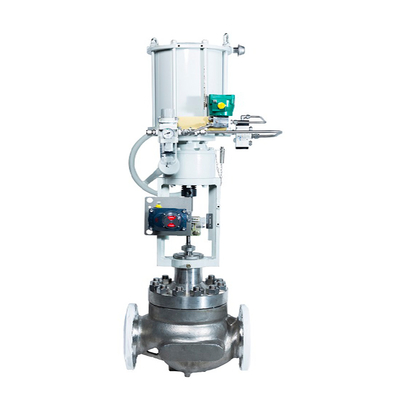 Chinese Control Valve With Pneumatic Actuator And Asco 8210G And Festo VUVS-L30 Solenoid Valve
