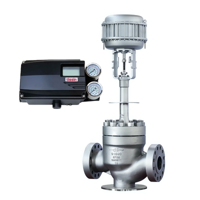 Chinese Valve With Tissin TS700 Positioner And Fisher 67CFR Pressure Reducing Valve