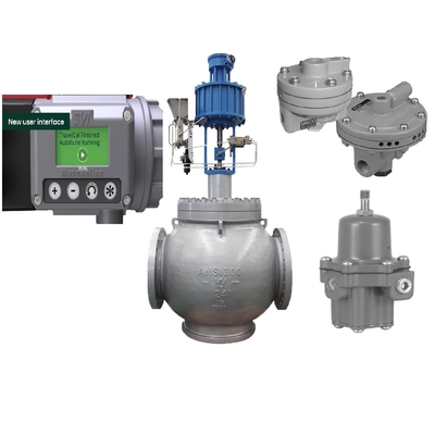 Chinese ABM Valve Masoneilan SVI3 Positioner BR400 Booster And Fisher 67CFR Regulator With Filter For Flow Control Valve