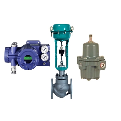 Foxboro SRD960 Valve Positioner With Fisher 67CFR Filter Regulator And Flow Control Valve